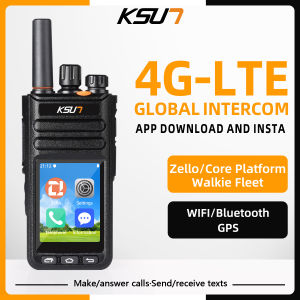 KSUN zello Walkie Talkie ZL65 POC touch screen Can make/receive calls GPS WIFI Bluetooth Android9.0