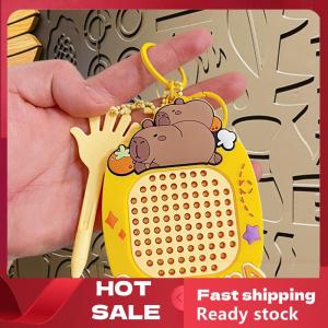 🚚【Local Express Delivery】🚚 Capybara Decompression Magnetic Steel Ball Drawing Board Childrens Gift Cute Toy Kawaii School Bag Pendant Car Keychain Cute