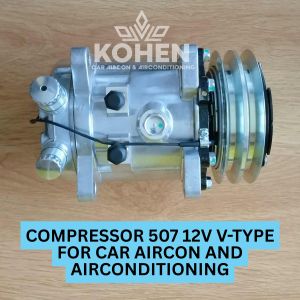 CAR COMPRESSOR 507 12V V-TYPE FOR CAR AIRCON AND AIRCONDITIONING