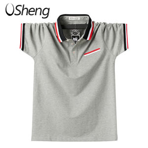 VSheng Big Size Polo T Shirt For Men Plus Size M-6XL Decorative Pocket Business Tops