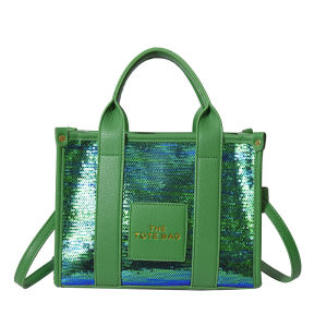 Tote bag a stylish and sophisticated women’s bag for commuting featuring a unique cross-border design with sequin patchwork and can be carried as a handbag shoulder bag or crossbody bag
