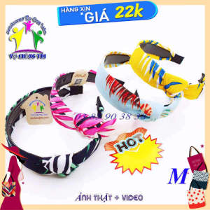 Băng đô nữ vintage phụ kiện nữ Hàn Quốc cài tóc nữ bánh ú bờm tóc bé gái nút thắt chiếc lá - thương hiệu Vợ Chồng Tôi