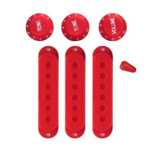 Điện Guitar nhựa Pick up Bìa cuộn dây đơn bìa Switch tip 1 khối lượng và 2 tone knobs 11-màu sắc cho bộ phận Đàn ghi ta