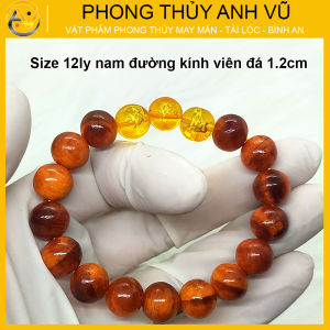 Vòng tay huyết long tam hợp dần ngọ tuất - size 8 10 12ly có thấu quang - có khai quang điểm nhãn may mắn tài lộc - PHONG THỦY ANH VŨ