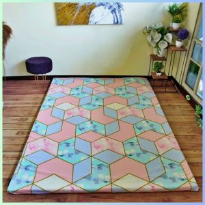 Kasur Busa Tebal ROYAL Lipat Tebal Motif minimalis karpet import LP