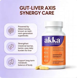 Akkermansia Probiotic Akka Liver Support Milk Thistle & Artichoke Extract Support Liver Detox & Gut Health