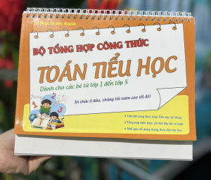 Combo Bộ Lịch Công Thức Toán Học Tiếng Anh Tổng Hợp Kiến Thức Dành Cho Học Sinh Tiểu Học