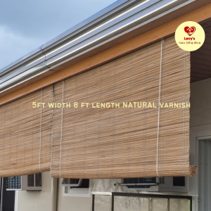 5ft WIDTH Buri Blinds Curtain - Larrys Roll-up Blinds 5x3 5x4 5x5 5x6 5x7 5x8 5x9 5x10 High Quality (3 PER CHECK OUT ONLY)