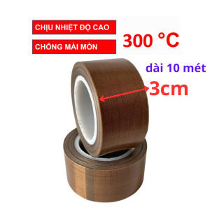 1 Cuộn Băng keo chịu nhiệt độ cao TEFLON rộng 1.3cm-1.9cm-2.5cm- 3cm băng keo máy hàn nhiệt PTFE Tape- Shop Út Lớn