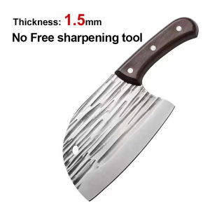 BOOMBANG Pisau Koki Tajam Super Baja/With Of Sharpener/Ketebalan 3.0mm/Stainless Steel Pisau Koki