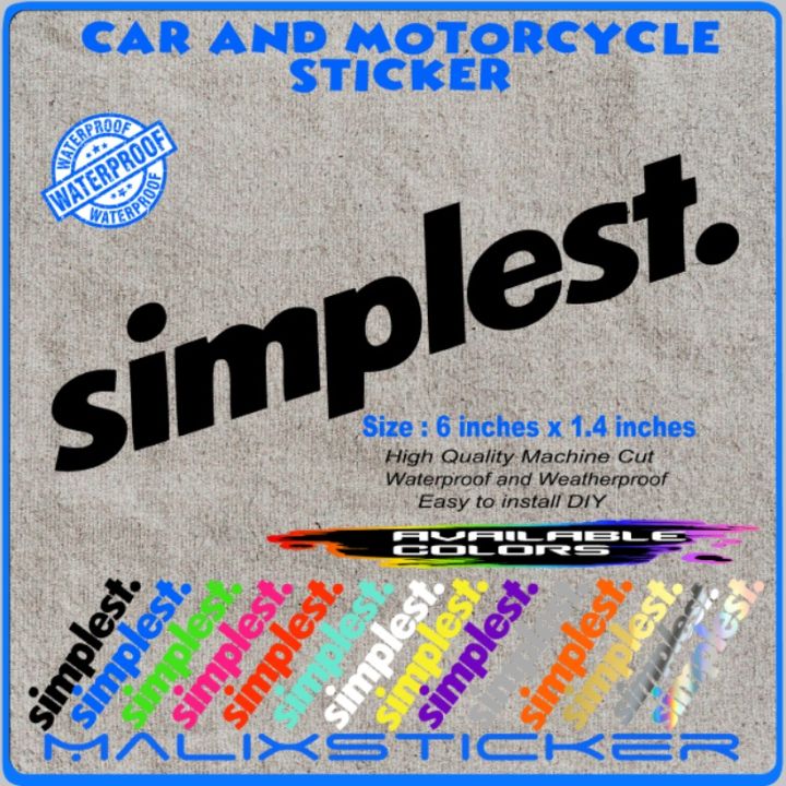 Simplest sticker decals | Lazada PH