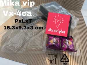 MIKA KUE/MIKA JAJAN PASAR/ MIKA BOLU MEREK VIP//MIKA KUE KOTAK/MIKA KUE BASAH/MIKA KUE PLASTIK BOX TEBAL MIKA KUE UK VX4CA MAKNYUSS ISI 100 PC TERMURAH