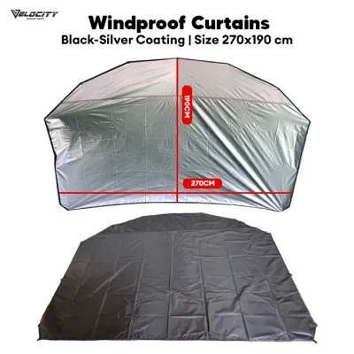VELOCITY Shelter Dome Tent Waterproof Flysheet dome waterproof muat 10 orang Shelter Khemah Glamping
