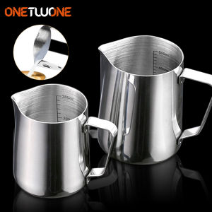 Onetwone 350ml Stainless Steel Coffee Jugs: Barista Tools for Perfect Cappuccino & Latte Art