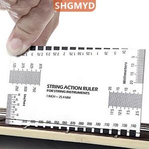 [COD] SHGMYD SPORTS STEEL String Action Gauge ไม้บรรทัดคู่มือการตั้งค่าวัด luthier สำหรับกีต้าร์เบส