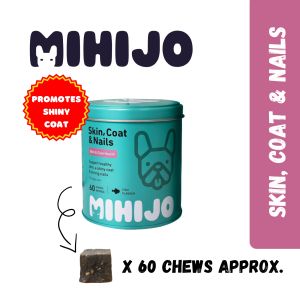 MIHIJO Dog Skin Coat & Nails 60 Chews Approx. (EXP:1 2027)