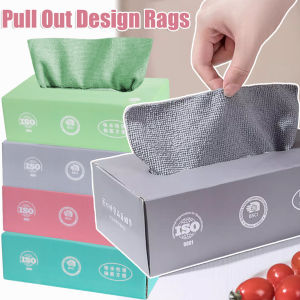 ดึงผ้าทําความสะอาดไมโครไฟเบอร์-นํามาใช้ใหม่ผ้าเช็ดจานดูดซับสําหรับเคาน์เตอร์ครัว น้ํามัน/การดูดซึมน้ําที่มีการออกแบบท(สีเทา / ชมพู / น้ำเงิน)
