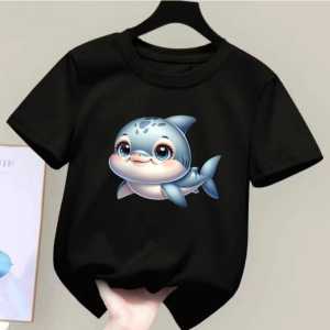 Baju Kaos Anak Perempuan/Laki-Laki motif Lumba-Lumba Untuk Usia 1-15 thn Terbaru