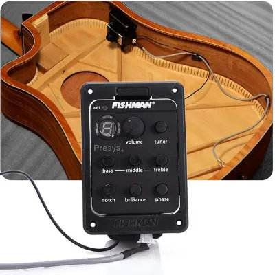 Fishman Presys+ 201 Acoustic Guitar Preamp Piezo Pickup 4-Band EQ Equalizer
