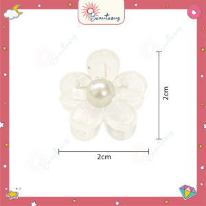 Jepit Mini Bunga Mutiara Hair Aksesories Pony Kepang Fashion Douyin Style
