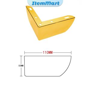 ItemMart Metal Furniture Sofa Bed Cabinet Legs DIY Replacement Legs