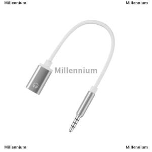 [COD] Millennium 3.5mm công cộng để Loại C nữ tai nghe đầu phẳng để đầu tròn Cáp chuyển đổi cho kết nối tương tự để chuyển đổi điện thoại di động