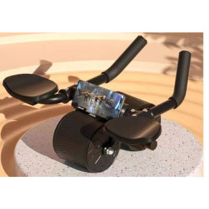 【SG Dliver】2024 NEW Multi-functional Abdominal Wheel Automatic Rebound Roll Abdominal Training Abdominal Muscle Thin BelUpgraded Premium Four Wheel Abdominal Wheel Roller Widened Wheel Base Adjustable Armrest