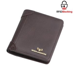 Smart King RFID Vintage Short Wallets for Men Genuine Leather Card Holder Simple Thin Bifold Wallet 2906