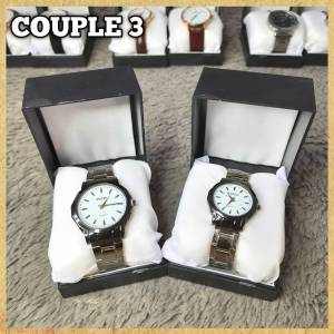 Jam Tangan Couple / Fashion / Jam Tangan Kulit Krepyak / Kado Murah Berkualitas / Souvenir Jam