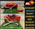 REDLEO EKZOS PAIP OPEN EXHAUST PIPE Y15 135LC LC Y15ZR TABUNG PENDEK ORIGINAL ESR. 