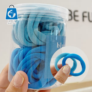 WS 50Pcs/box Hair Band Fashion Colorful Head Rope Hair Accessories Korean Style Colorful Hair Ties Seamless Elastic
