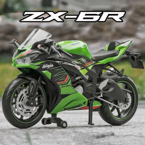 1:12 Scale Kawasaki ZX-6R Alloy Motorcycle  Model Diecast Car Lovers Collection Kids Birthday Gift Metal Boys Toys