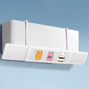 Gantungan Papan Cover Angin AC Air Conditioner Wind Deflector Three Bear 89cm Sticker Beruang-Adjustable AC Wind Cover Dekorasi Rumah-Cases Pelindung AC untuk Ruangan Kecil Putih Universal  Cover AC