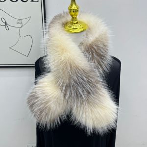 MIRELAE Double-Sided Faux Fur Scarf Plush 80/180CM Winter Women Scarf Luxury Shawl Plush Neck Warmer For Women