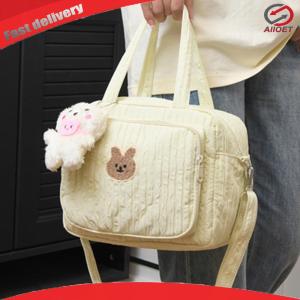 Baby Diaper Bags with Pendant Diaper Maternal Bag Portable Cute Cartoon Multi-function Large Capacity Nylon Organizer Travel Bag