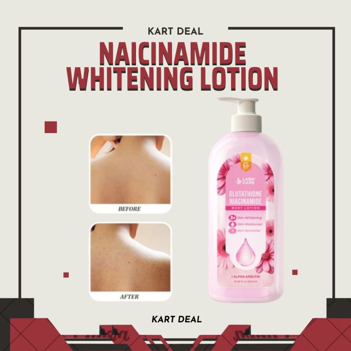 glutathione lotion philippines Niacinamide Body Whitening - Body Lotion The effect of pentadecapeptide Clinically proven Size:30 ct