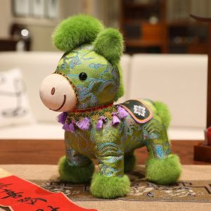 WAPKTY Stuffed Horse Plush Doll Long Hair Year of the Horse Long-haired Pony Keychain Soft Animal Pony Pendant Gift