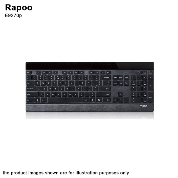 RAPOO E9270P 5G Wireless Ultra Slim Touch Keyboard - Black | Lazada