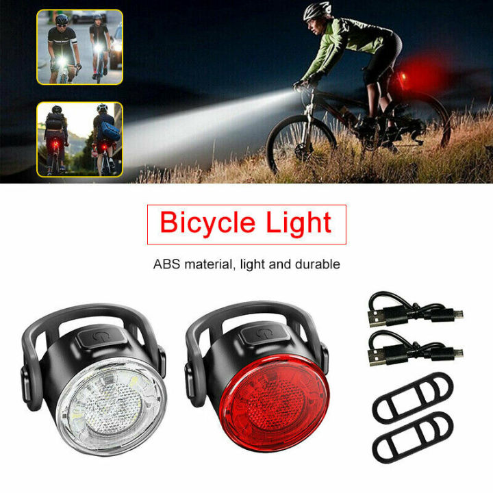 Mini LED Bicycle Front Light Usb Rechargeable Bike Rear Lights IPX4 Waterproof Safety Warning Cycling Light For Mountain Bike Seatpost Helmet Backpack Lamp Lazada Singapore