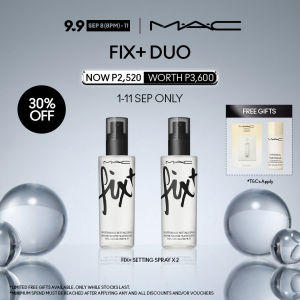 【30% SAVINGS】 MAC Fix+ 100ml x 2 / Hydrating Dewy Finish Setting Spray
