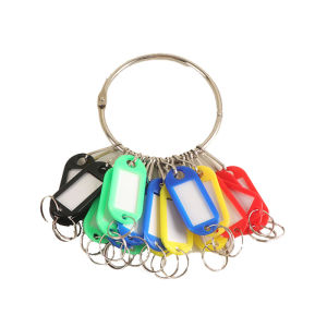Portable Metal Ring Key Organizer with 20 Spring Hooks Key Tags Easy to organize Janitor Key Holder