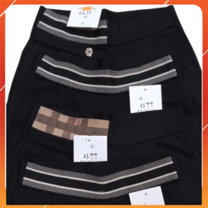 (SALE) Quần baggy công sở cạp chun màu đen chất vải UMi dáng Quần bom bo gấu cạp chữ siêu co giãn Xưởng May ANHDUONG