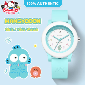 (With Box/33mm)100% Authentic Sanrio Hello Kitty Watch for Kids Girls Quartz Watch Waterproof Melody Soft Strap Shockproof Birthday Gift Hangyodon 2195 手表女生防水