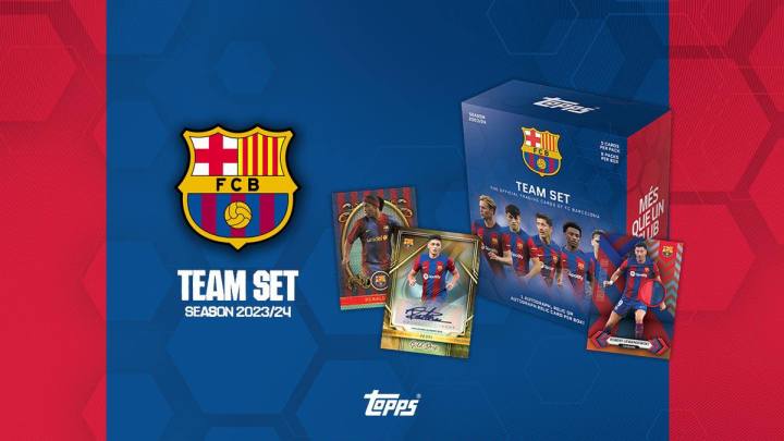 記念グッズ Topps Barcelona Official Team Set 23/24 Topps FC Barcelona Official Team Set 23/24