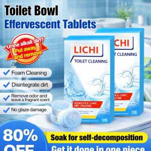 Toilet Bowl Cleaning Tablet Potent Toilet Bowl Cleaning Foam Sterilize Descaling Deodorant Magic Auto Toilet Bowl Cleaner 马桶清洁泡腾片