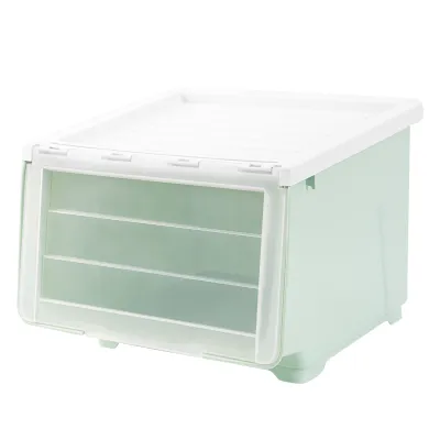 Vusign Shoes Storage Box / Box Penyimpanan Sepatu Plastik 43 cm Double Open Lid VS489
