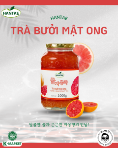 (Vị hơi nhẫn) Trà Bưởi Mật Ong Hantae Hàn Quốc ngon nguyên chất bổ rẻ (HOT CHÍNH HÃNG)
