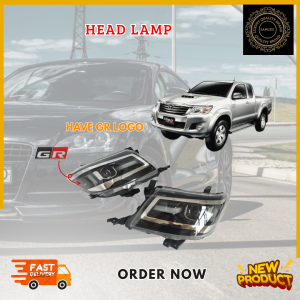 TOYOTA HILUX VIGO KUN25 KUN26 [ REVO ROCCO DESIGN ] FRONT HEAD LAMP DAYLIGHT DRL PROJECTOR SUPER LED