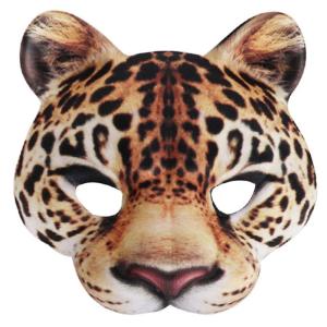 Halloween Leopard Mask Funny Half Face Mask Carniva Mask Women Cosplay Mask Party Mask For Masquerad Dress Up