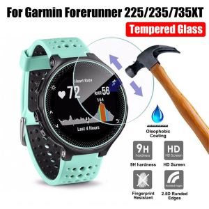 พรีเมี่ยม9H จอ HD ป้องกันกระจกนิรภัยสำหรับ Garmin Forerunner 235 225 735XT ฟิล์มป้องกัน